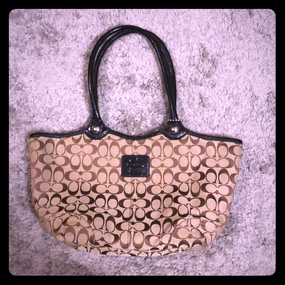 Coach Brown/Tan Tote